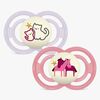 MAM Perfect Night Schnuller Silikon 2er-Pack 16-36m, Rosa