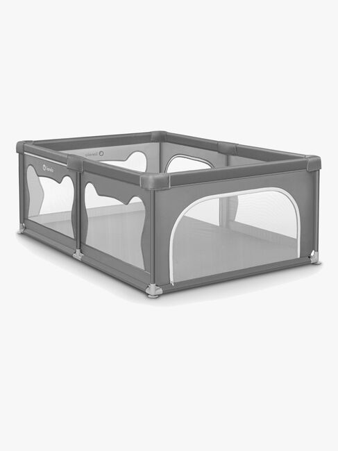 Lionelo WILLOW Laufgitter  für Kinder & Babys, Grey Concrete