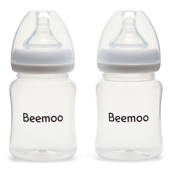 Beemoo CARE Muttermilchflasche 180 ml 2er-Pack inkl. Sauger