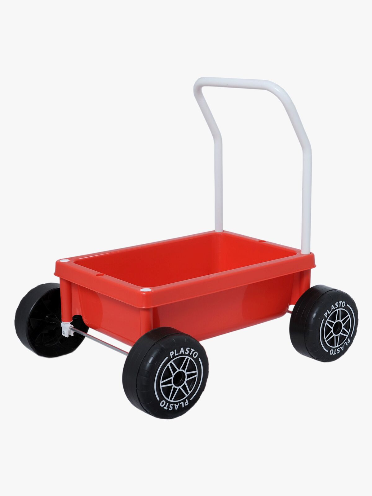 Plasto Lauflernwagen mit leisen Rädern, Rot