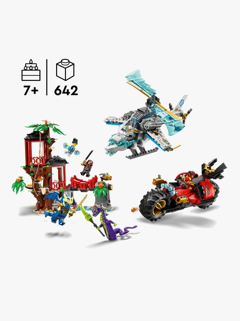 LEGO Ninjago 71857 Showdown am Baumhaus mit dem Ninja-Bike