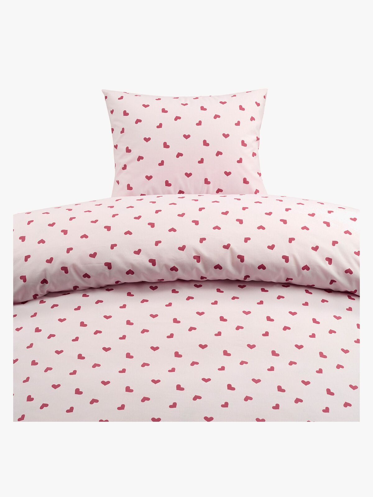 Borganäs Bettwäsche Hjärtrud 150x210, Rosa