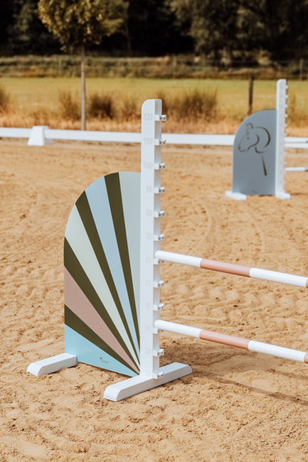 byASTRUP Seiten für Sprunghindernisse Gestreift 2 Teile