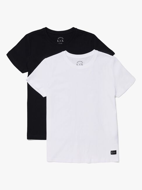 Luca & Lola Adelmo T-Shirt 2er-Pack, Black/White