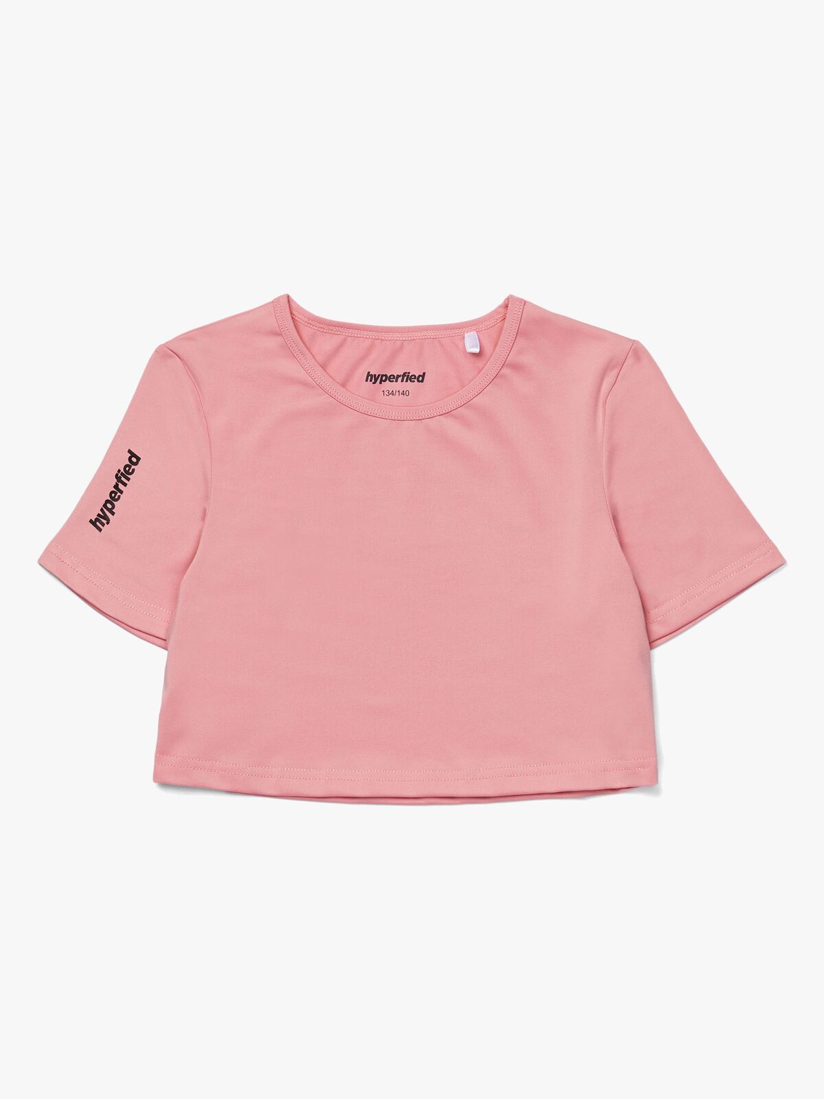 Hyperfied Crop Logo Top, Blush