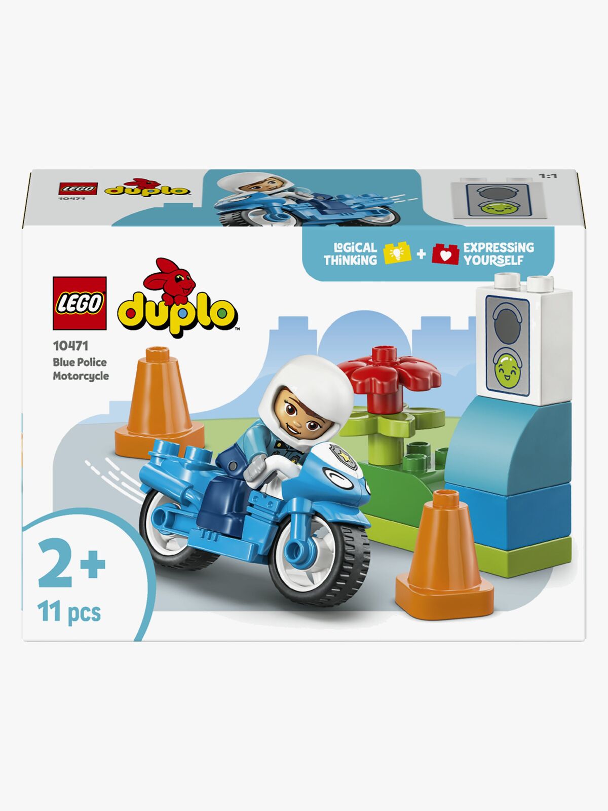 LEGO DUPLO Town 10471 Blaues Polizeimotorrad