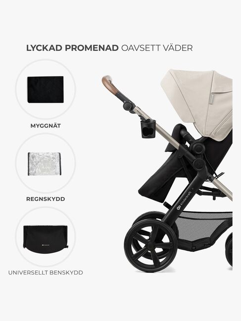 Kinderkraft MOOV 2 3-in-1 Kombikinderwagen, Moonlight Grey