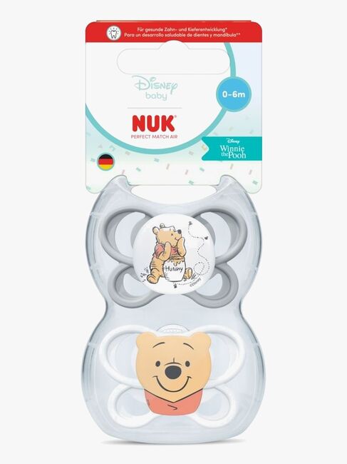 NUK Perfect Match Air Schnuller 2er-Pack Größe 1 Winnie Puuh