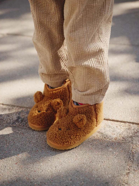 Liewood Alban Bär Teddyfleece Boots, Golden Caramel LW21433-3050-3133_5.jpg