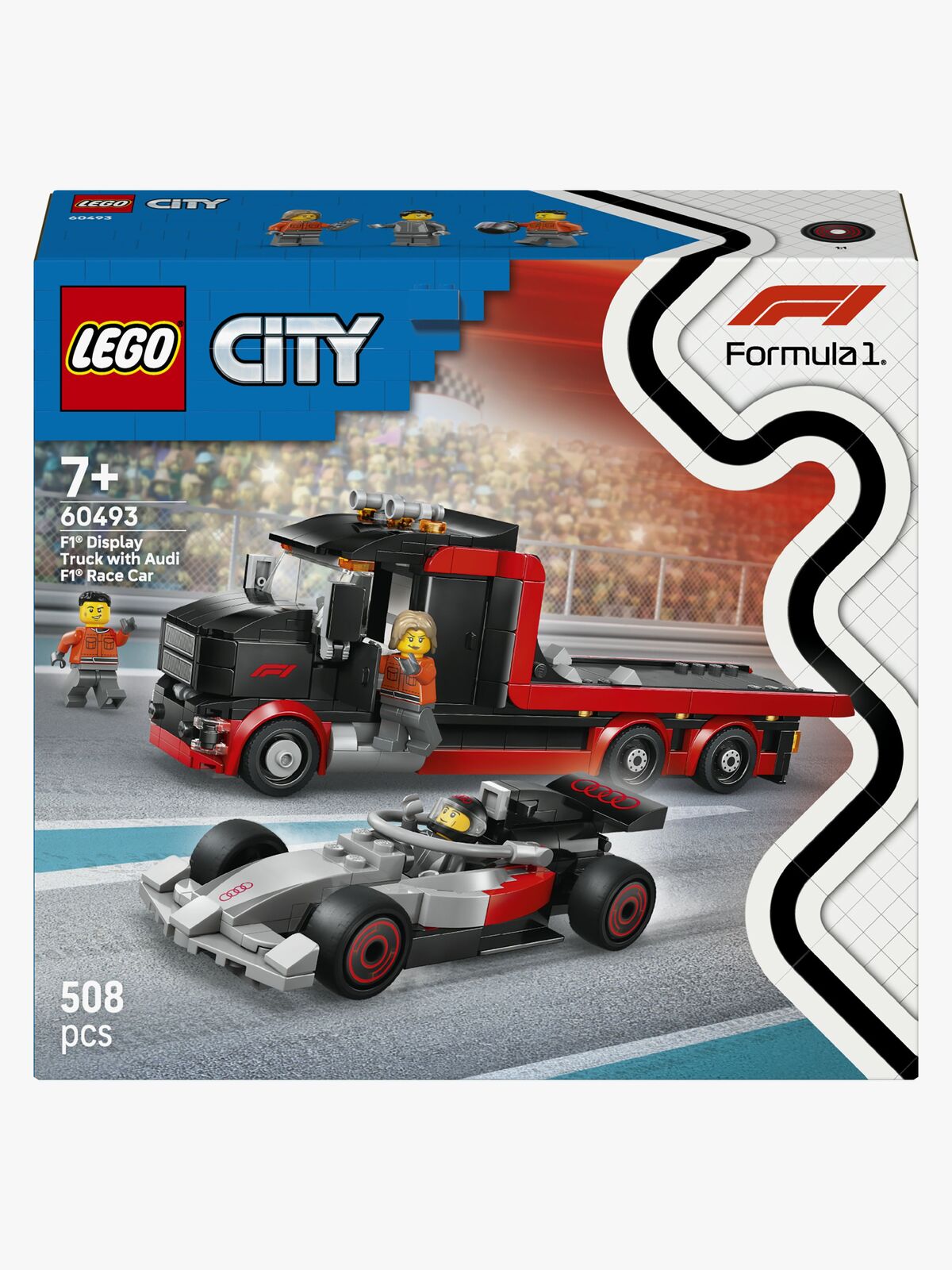 LEGO City 60493 F1 Truck mit Audi F1 Rennwagen