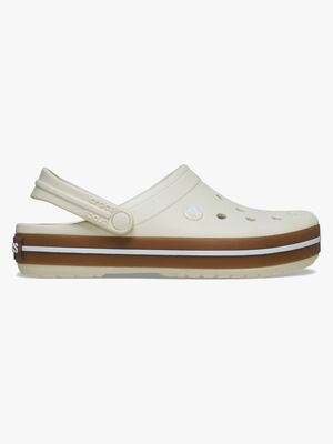 Crocs Crocband Gum Pantoffeln, Summit White