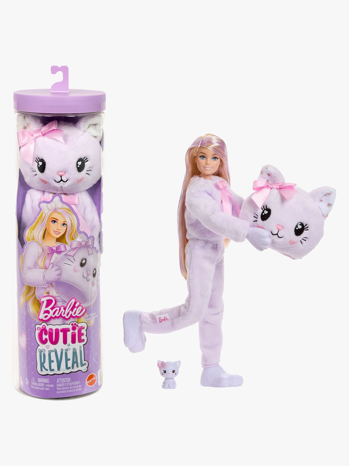 Barbie Cutie Reveal Sweet Bows Puppe Kätzchen, Lila