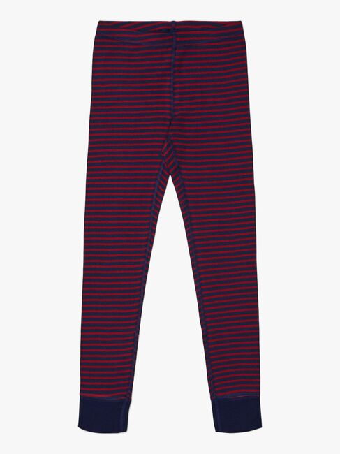 Luca & Lola Toto Lange Unterhose 2er-Pack, Navy/Stripes