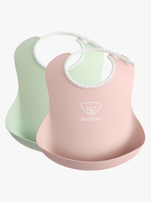 BabyBjörn Lätzchen 2er-Pack, Grün/Rosa