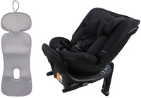 Beemoo Rotate i-Size Wendbarer Kindersitz inkl. Ventilierendem Sitzpolster, Black Stone/Grey