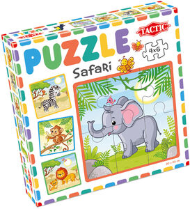 Tactic Puzzle Mein Erstes Puzzle Safari, 4x6 Teile