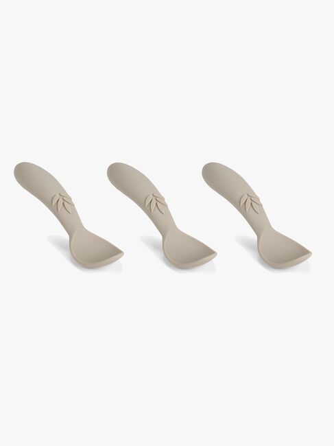 nuuroo Ella Löffel Silikon 3er-Pack, Cobblestone