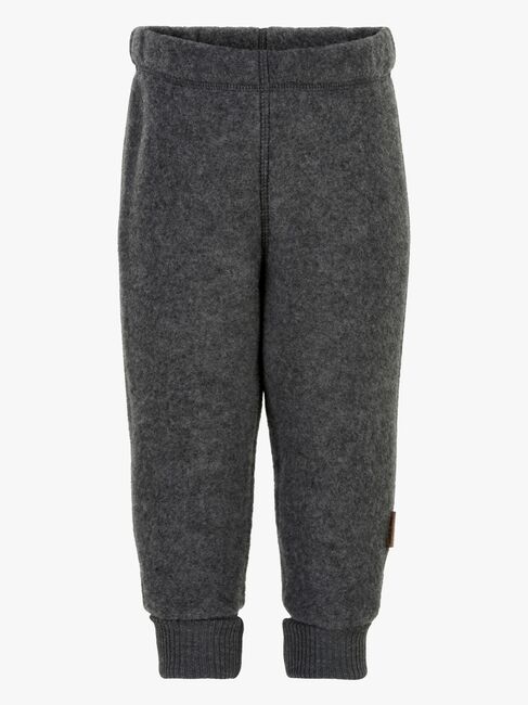 Mikk-Line Wollfilz-Hose Kind, Anthracite Melange