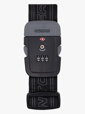 American Tourister TSA Gepäckgurt, Black/Grey