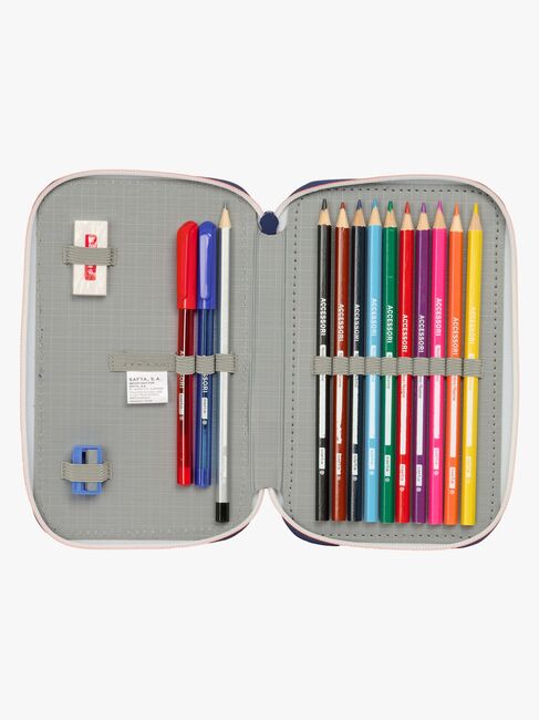 FC Barcelona Gefülltes Doppel-Federmäppchen 29 Teile, 2ª Equipment