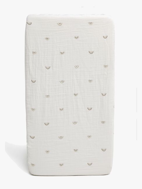 Alice & Fox AVIVA Spannbettlaken Wiege 40x90, Weiß