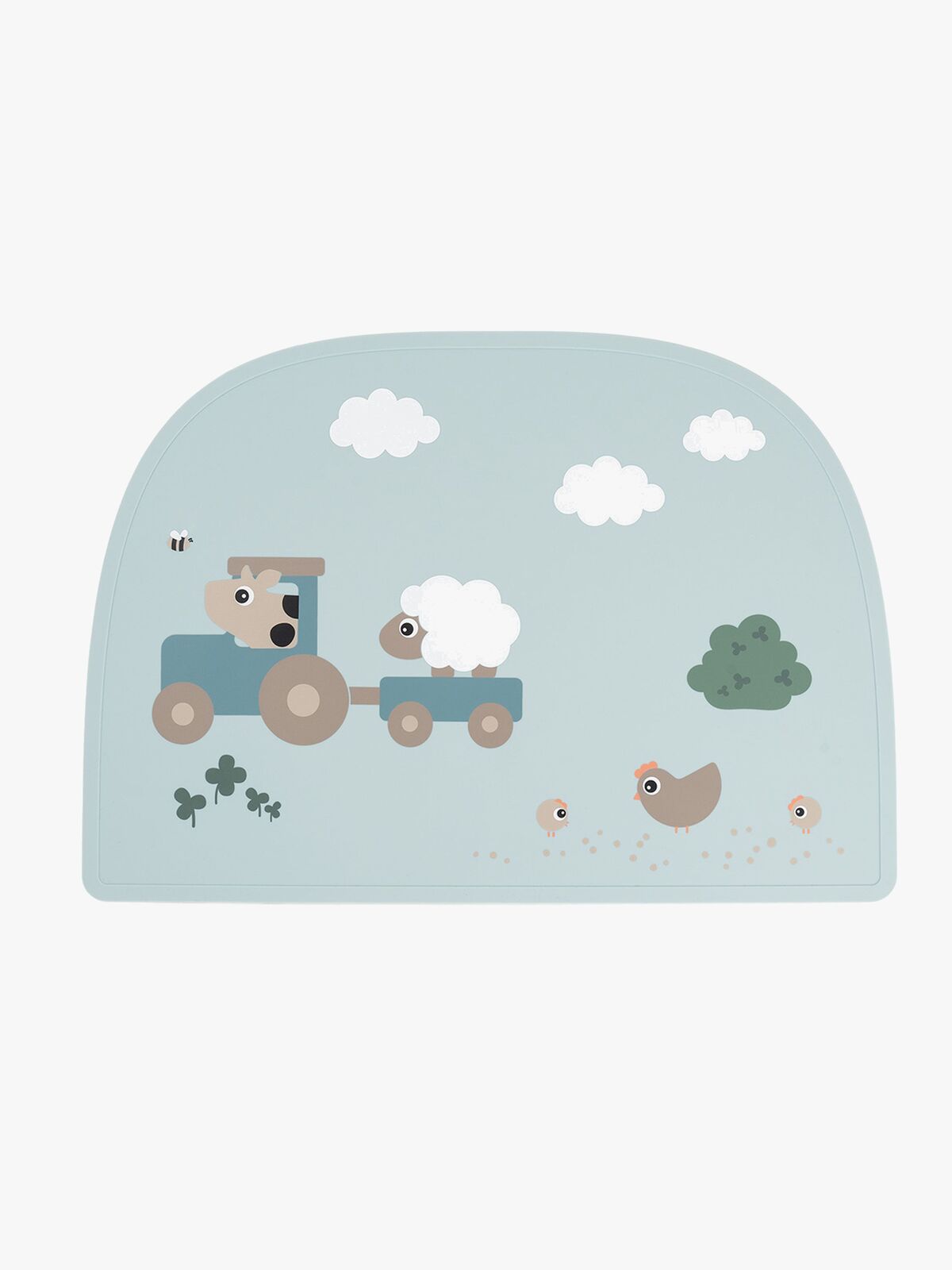 Done By Deer Tiny Farm Tischset Silikon, Blue