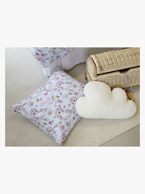 Borganäs Bettwäsche Einhorn 150x210, Blau