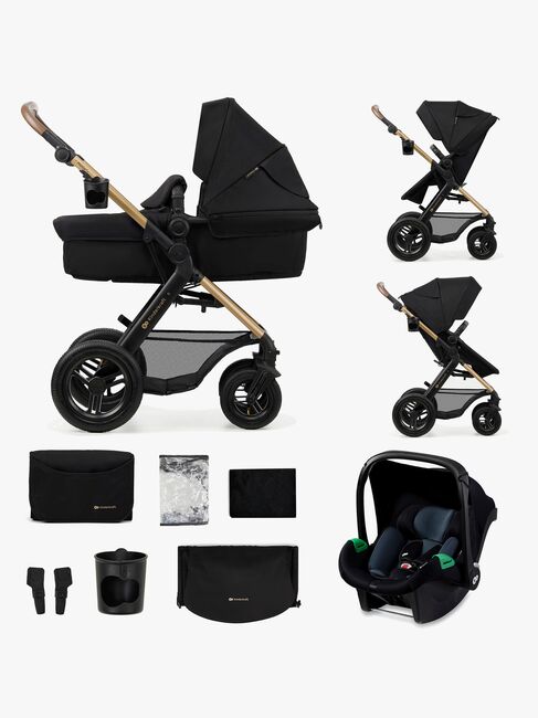 Kinderkraft MOOV 2 Air 3-in-1 Kombikinderwagen, Pure Black