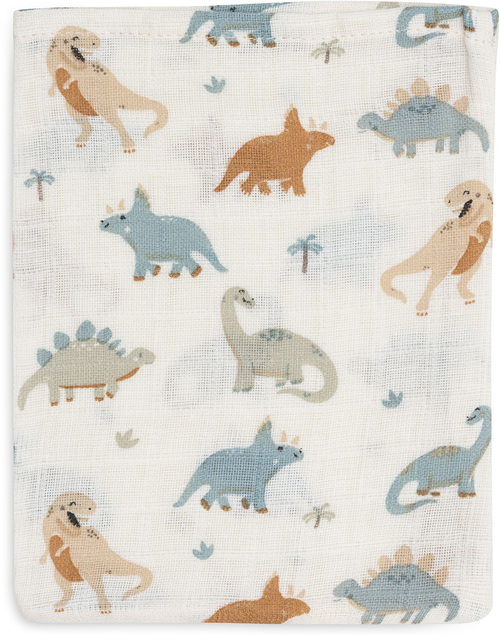 Jollein Waschhandschuh Musselin 3er-Pack, Roarsome