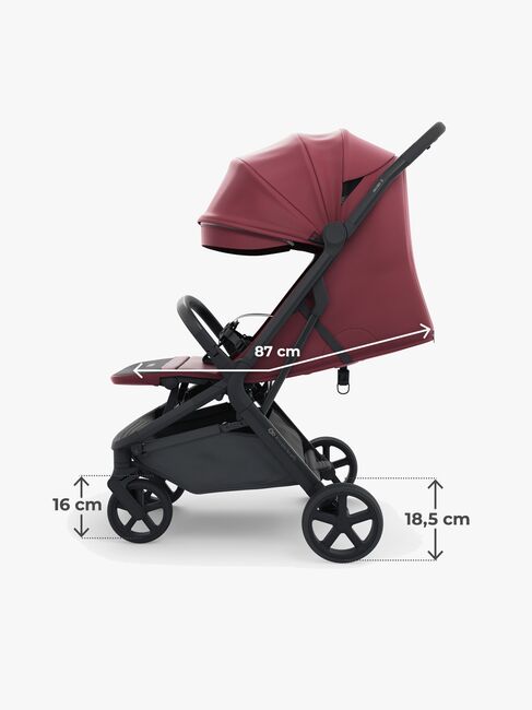 Kinderkraft NUBI 3 Kinderwagen, Dark Ruby