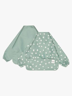 Petite Chérie Langärmliges Lätzchen 2er-Pack, Light Green