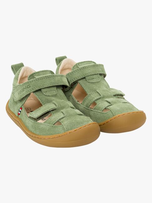 Viking Alv Lind Barefoot 2V Sandalen, Olive