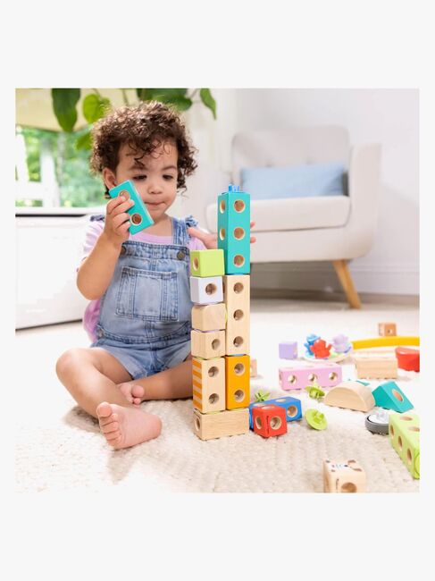Melissa & Doug Blockables Bausatz Stadt 73 Teile