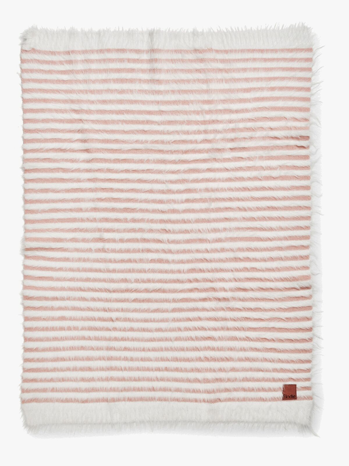 Elodie Furry Knit Decke, Faded Rose