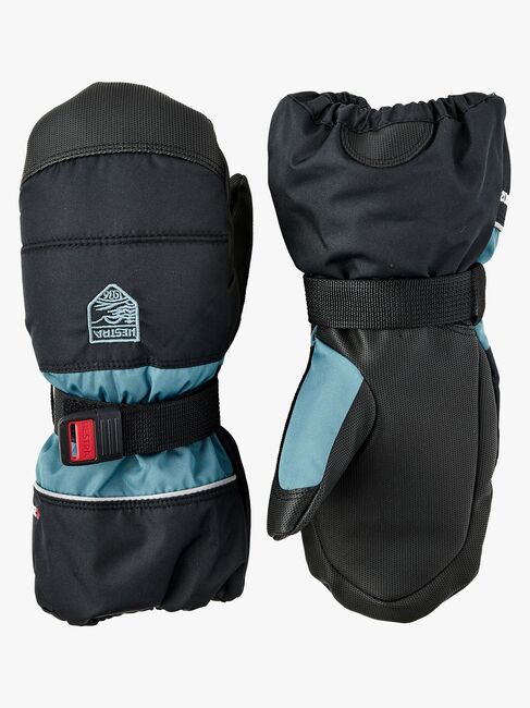 Hestra Kids Czone Fäustlinge, Black/Petrol