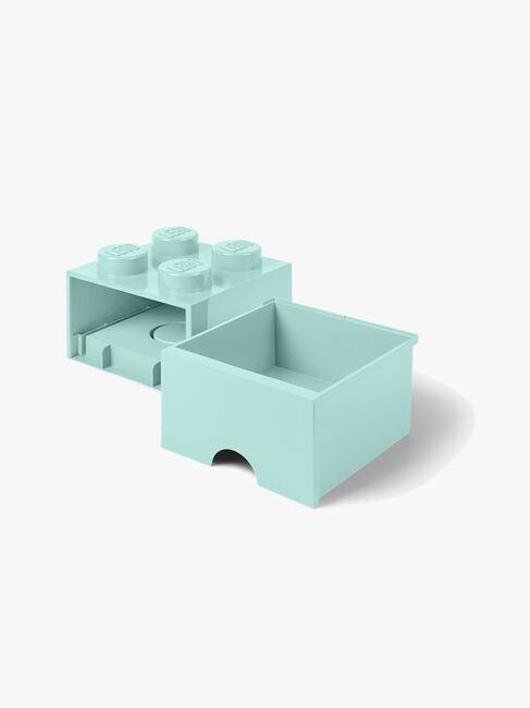 LEGO Aufbewahrungsbox mit Schublade 4, Türkis