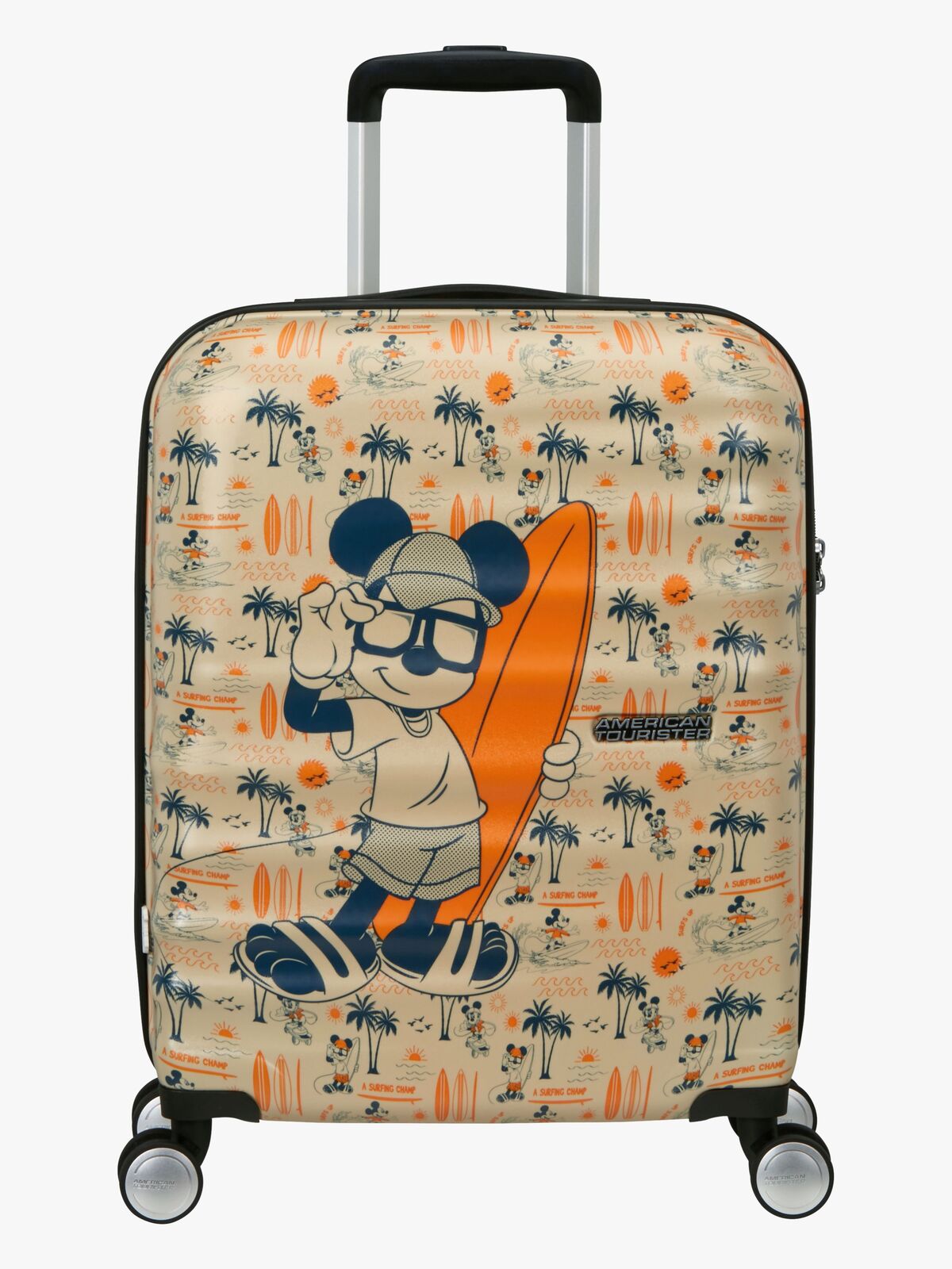 American Tourister Wavebreaker Disney Spinner Koffer 35L, Mickey Super Surfer