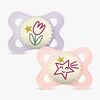 MAM Orginal Night Schnuller Silikon 2er-Pack 0-6m, Rosa