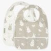Jollein Miffy&Snuffy Lätzchen 2er-Pack, Olive Green