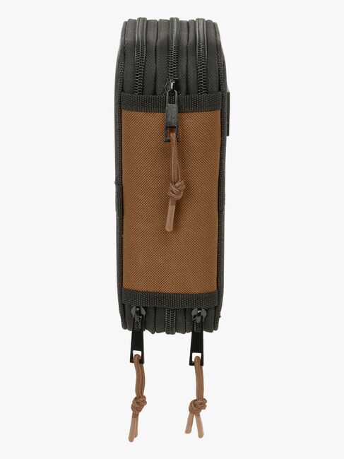 One Piece Gefülltes Dreifach-Federmäppchen 37 Teile, Schwarz