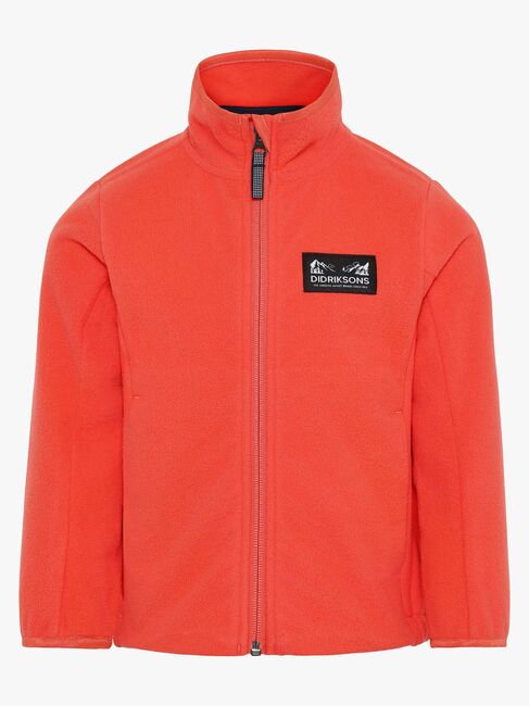 Didriksons Muskot Winddichte Fleecejacke, Paprika