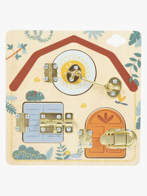 Small Foot Motorikbrett mit Schlössern, Safari