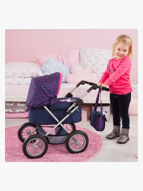 Bayer Design Trendy Puppenwagen Einhorn, Blau