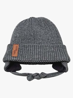 BabyMocs Mütze mit Ohrenklappen, Grau