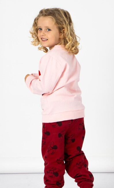 Disney Minnie Maus Pulli & Hose Set, Rot/Rosa