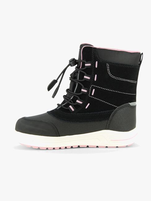 Leaf Jaren Winterstiefel, Schwarz/Rosa