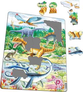 Larsen Dinosaurier Rahmenpuzzle 35 Teile