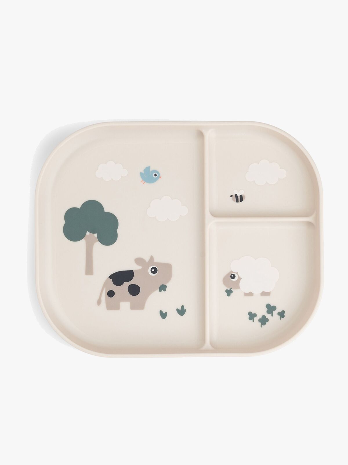 Done By Deer Tiny Farm Foodie Teller Unterteilt, Sand