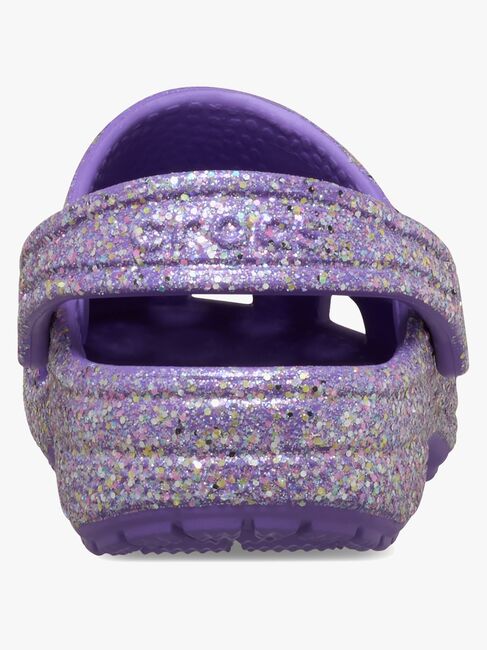 Crocs Classic Fantasy Glitter Kids Pantoffeln, Lila