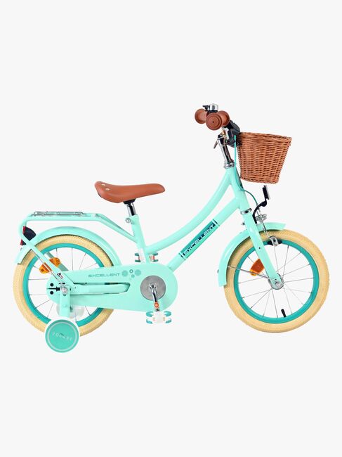 Volare Excellent Fahrrad mit Korb 14 Zoll, Grün
